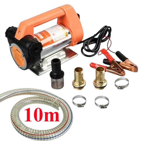 Máy bơm dầu SL-012-24V + 10m ống nhựa lõi thép phi 25mm
