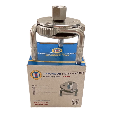 Vam cảo nắp lọc dầu 3 chân tròn, tự độ điều chỉnh đường kính 63-102(mm) C-mart S0004 - dùng siết lực hệ 1/2"