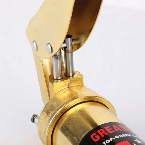 Súng bơm mỡ tay 900cc - 2 ty áp lực cao 12000PSI