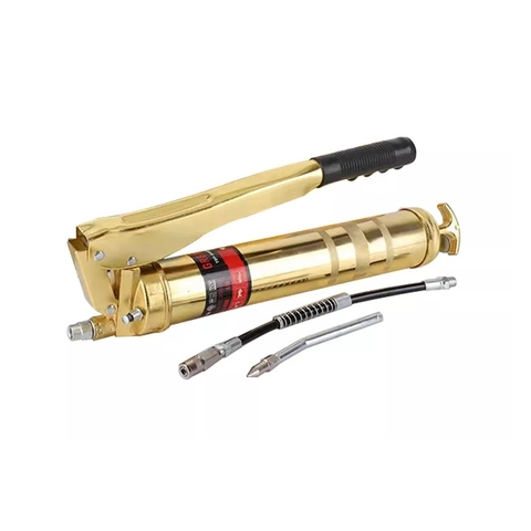 Súng bơm mỡ tay 900cc - 2 ty áp lực cao 12000PSI