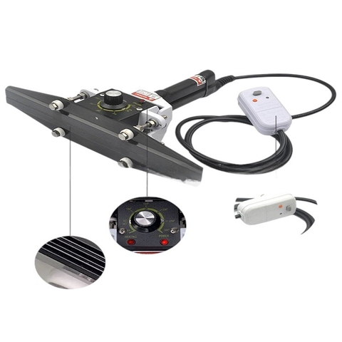 Máy hàn miệng túi Ruixiang FKR-200, FKR-300, FK-400 màu đen, máy khỏe có mép hàn 10mm , 300-600W