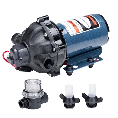 Máy Bơm Tăng Áp Nước 12V/24V Cho RV & Du Thuyền – Tăng Áp Hiệu Suất Cao