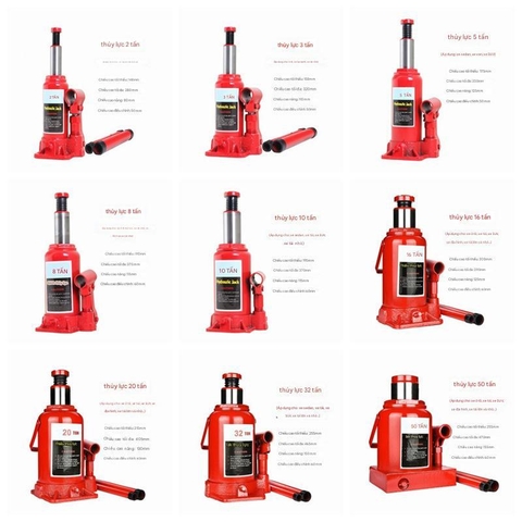 Con đội thủy lực tay 2-100 tấn