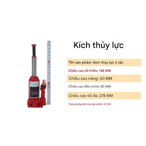Con đội thủy lực tay 2-100 tấn