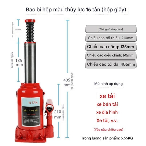 Con đội thủy lực tay 2-100 tấn