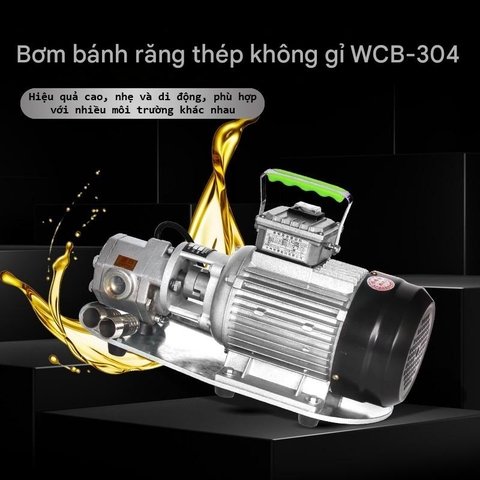 Bơm bánh răng WCB inox 430 chịu hóa chất