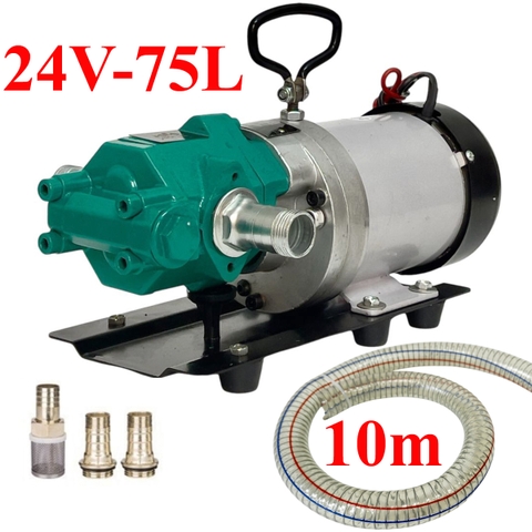 Máy Bơm Dầu Bánh Răng WCB-75L 24V – Kèm 10m Ống Dẫn, Công Suất Mạnh