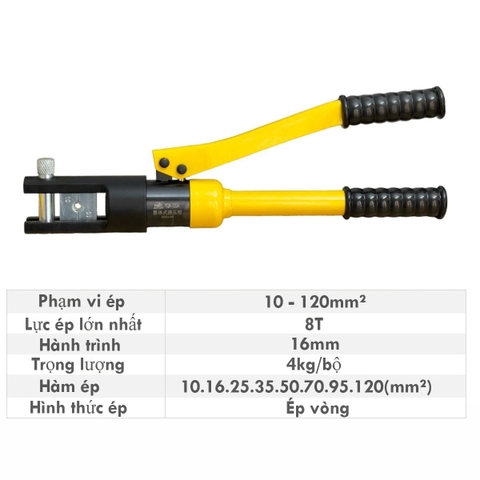 Kìm bấm cos thủy lực TAD YQK-120