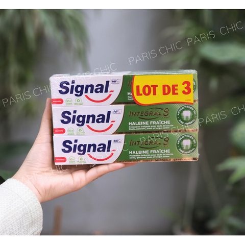 [Chính hãng Pháp] Set kem đánh răng Signal 3 tuýp dành cho trẻ em và người lớn