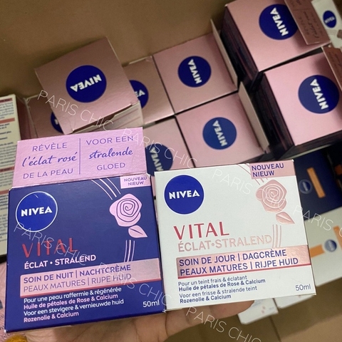 Cặp kem dưỡng da Nivea Q10 chống nhăn chống lão hóa ngày và đêm 50ml chính hãng Pháp