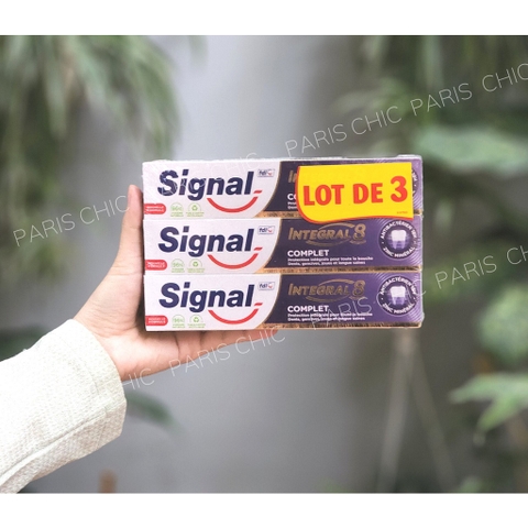 [Chính hãng Pháp] Set kem đánh răng Signal 3 tuýp dành cho trẻ em và người lớn