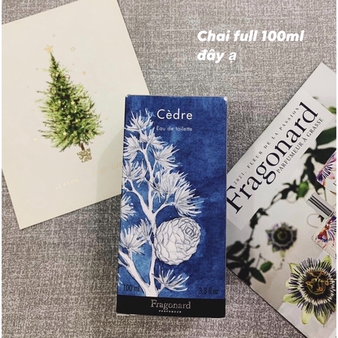 Nước hoa Pháp hương gỗ tuyết tùng Cèdre_Fragonard 20ml