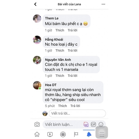 Nước hoa xách tay Pháp giá mềm dưới 350K