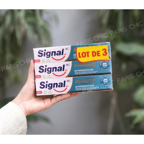 [Chính hãng Pháp] Set kem đánh răng Signal 3 tuýp dành cho trẻ em và người lớn