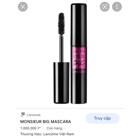 Mascara Lancome mini tách set Noel 2024