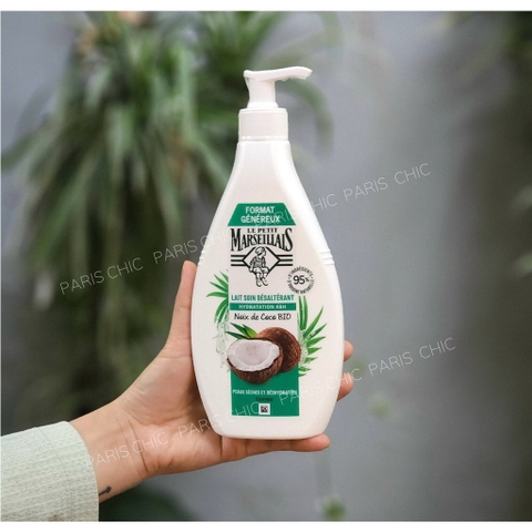 Dưỡng thể thiên nhiên Marseillais 400ml hàng Pháp dưỡng ẩm mềm mịn lành tính