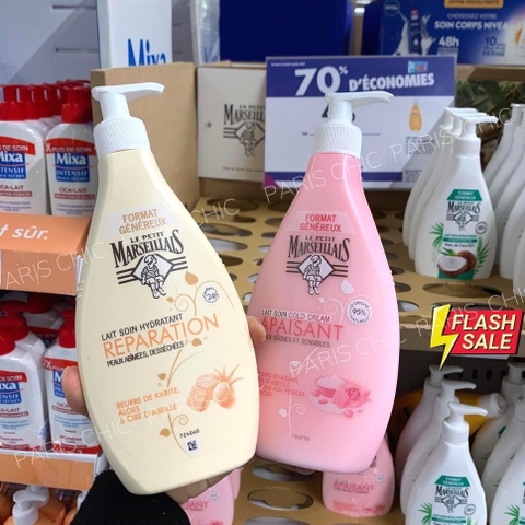 Dưỡng thể thiên nhiên Marseillais 400ml hàng Pháp dưỡng ẩm mềm mịn lành tính