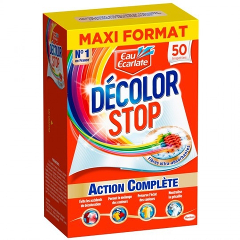 Hộp giấy chống phai màu quần áo khi giặt DéColor stop thương hiệu số 1 của Pháp (bill Pháp)