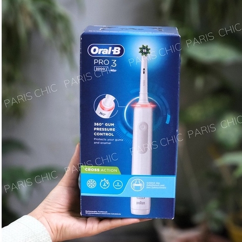 Bàn chải điện Oral-B cao cấp thiết kế chống mốc (chính hãng bill Pháp, sản xuất tại Đức)