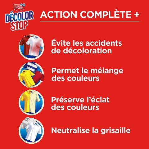 Hộp giấy chống phai màu quần áo khi giặt DéColor stop thương hiệu số 1 của Pháp (bill Pháp)
