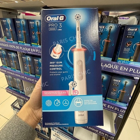 Bàn chải điện Oral-B cao cấp thiết kế chống mốc (chính hãng bill Pháp, sản xuất tại Đức)
