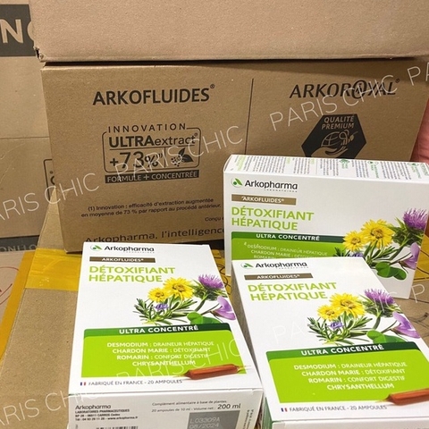 Thải độc gan Arkopharma Detoxifiant Hepatique chính hãng Pháp