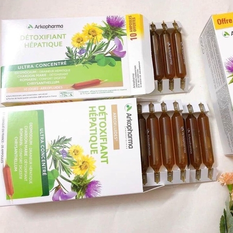 Thải độc gan Arkopharma Detoxifiant Hepatique chính hãng Pháp