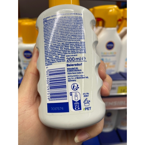 Kem chống nắng trẻ em Nivea Sun Kids Made in Germany