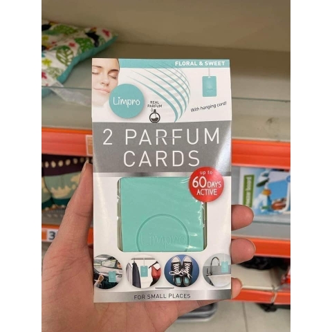 Miếng thơm tinh dầu nước hoa thiên nhiên chuẩn Pháp treo ô tô, tủ quần áo, phòng nhỏ