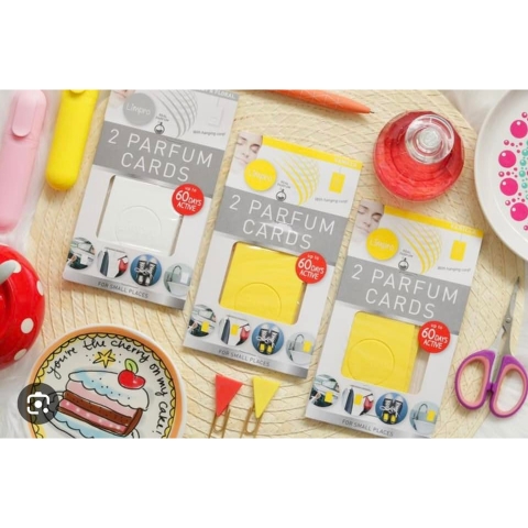 Miếng thơm tinh dầu nước hoa thiên nhiên chuẩn Pháp treo ô tô, tủ quần áo, phòng nhỏ