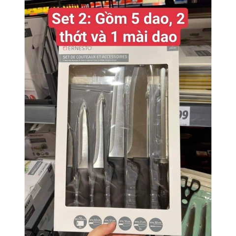 Bộ dao kéo thớt Ernesto hàng Đức - Made in Germany