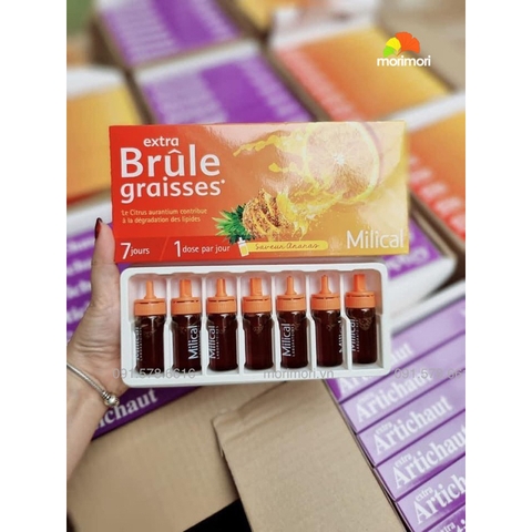 Thải độc, giảm cân, đốt mỡ nội tạng chính hãng Pháp Brule Graisses liệu trình 7 ngày