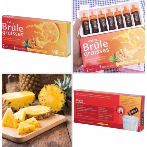 Thải độc, giảm cân, đốt mỡ nội tạng chính hãng Pháp Brule Graisses liệu trình 7 ngày