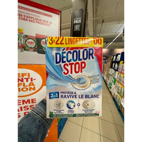 Hộp giấy chống phai màu quần áo khi giặt DéColor stop thương hiệu số 1 của Pháp (bill Pháp)