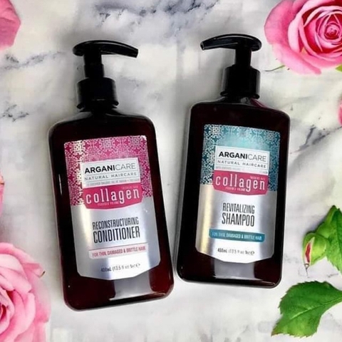 Dầu gội xả collagen giúp tóc suôn mềm, óng ả từ gốc tới ngọn chính hãng Pháp