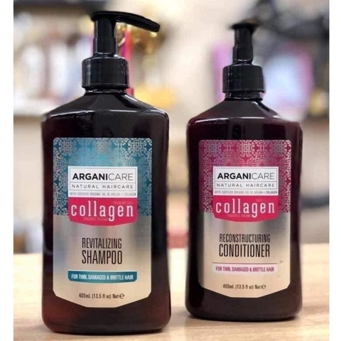 Dầu gội xả collagen giúp tóc suôn mềm, óng ả từ gốc tới ngọn chính hãng Pháp