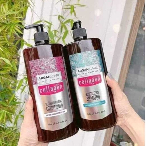 Dầu gội xả collagen giúp tóc suôn mềm, óng ả từ gốc tới ngọn chính hãng Pháp