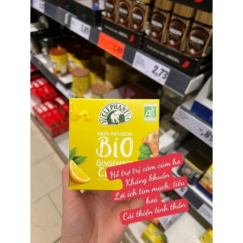 Trà túi lọc thải độc, giảm cân, giải cảm, ngủ ngon Elephant chính hãng Pháp