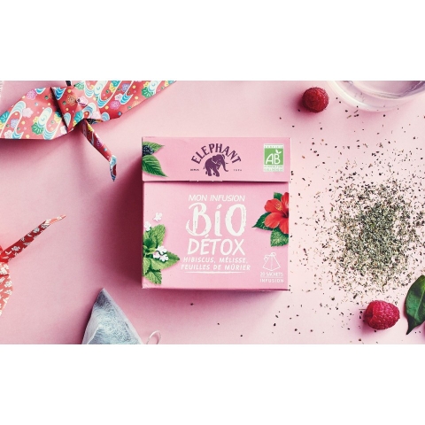 Trà túi lọc thải độc, giảm cân, giải cảm, ngủ ngon Elephant chính hãng Pháp