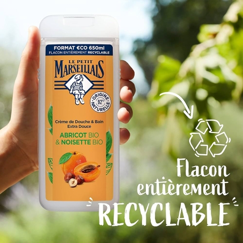 Sữa tắm thiên nhiên Marseillais 650ml siêu thơm siêu lành tính hàng Pháp