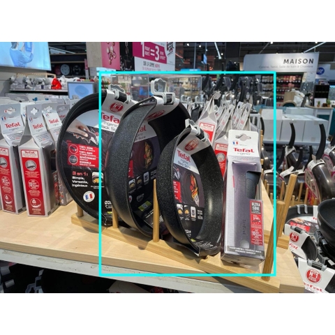 Các chảo chính hãng Tefal mua tại siêu thị Pháp (đáy in chìm Made in France)