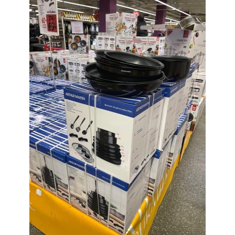Các bộ nồi chảo chính hãng Arthur Martin Pháp (bill mua siêu thị Pháp)