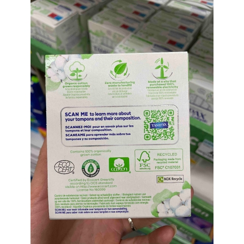 Băng vệ sinh, Tampax Always chính hãng, số 1 Pháp