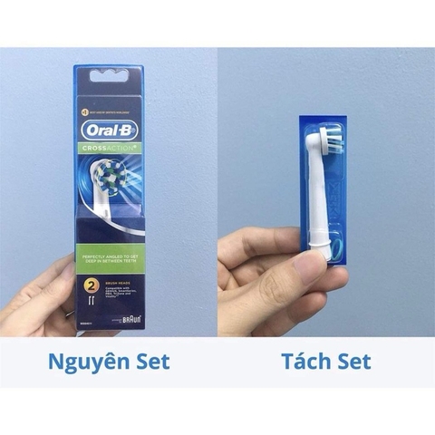 Đầu thay bàn chải điện Oral-B chính hãng Pháp, made in Germany (máy Pro và máy iO)