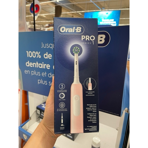 Bàn chải điện Oral-B cao cấp thiết kế chống mốc (chính hãng bill Pháp, sản xuất tại Đức)