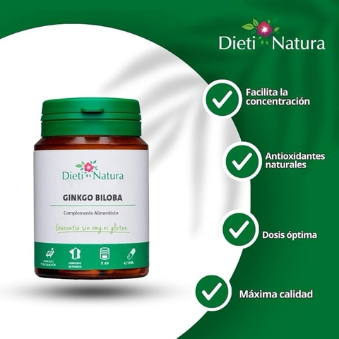 Viên uống bổ não Dieti Natura Ginkgo Biloba 200v (chính hãng Pháp)
