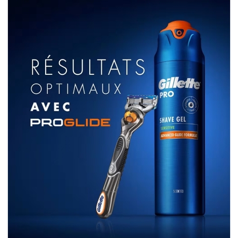 Gel/ mousse bọt cạo râu Gillette dùng siêu thích, chính hãng Pháp, Made in UK/ US/ Germany
