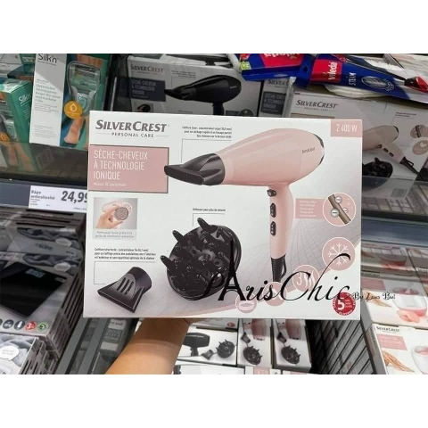Máy sấy tóc Silvercrest chính hãng Đức, mua tại siêu thị Pháp