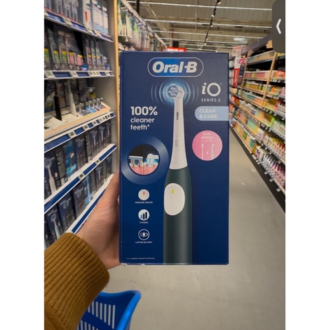 Bàn chải điện Oral-B chính hãng biII Pháp, sản xuất tại Đức, thiết kế chống mốc dùng siêu thích