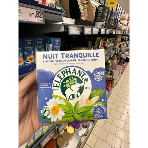 Trà túi lọc thải độc, giảm cân, giải cảm, ngủ ngon Elephant chính hãng Pháp